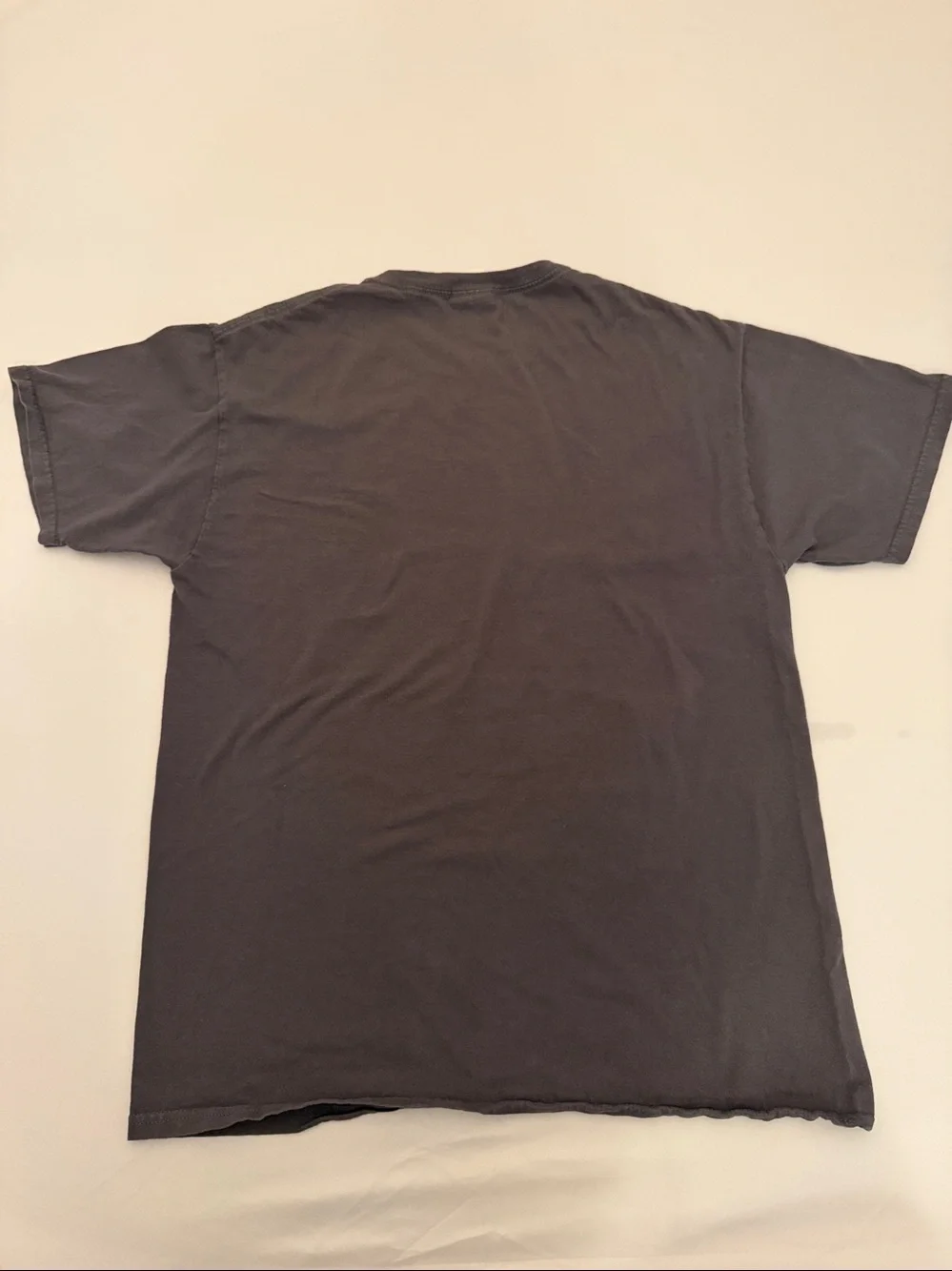 Bon Jovi Bad Medicine logo charcoal gray red short sleeve crew neck t-shirt